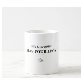 Mijn therapeut heeft vier poten - Grappige huisdie Koffiemok