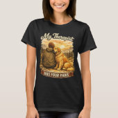 Mijn therapeut heeft vier poten T-shirt voor honde (Voorkant)