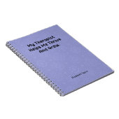 Mijn therapeut helpt me gedijen en groeien ontwerp notitieboek (Rechterzijde)