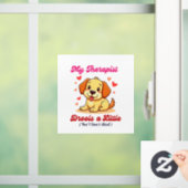 Mijn therapeut kwijlt een beetje raamsticker (Huis)