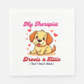 Mijn therapeut kwijlt een beetje servet (Voorkant)