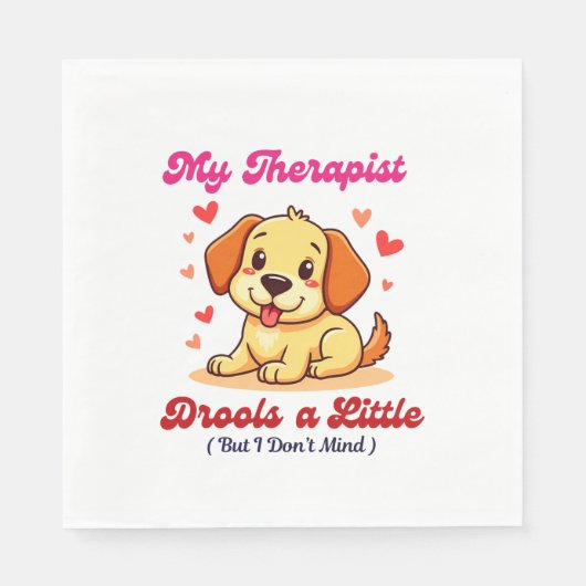 Mijn therapeut kwijlt een beetje servet (Voorkant)