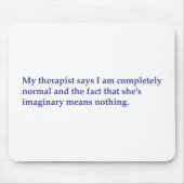 Mijn therapeut zegt: muismat (Voorkant)