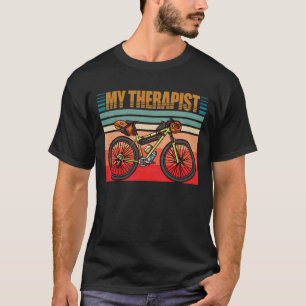 Mijn therapeutische grappige fietsrijder Fietser C T-shirt