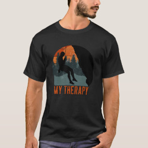 Mijn Therapie Buitenshuis Rock Klimmen Retro CL T-shirt