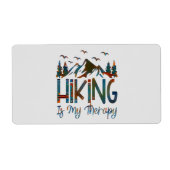 Mijn therapie, grappig fietslabel etiket (Voorkant)