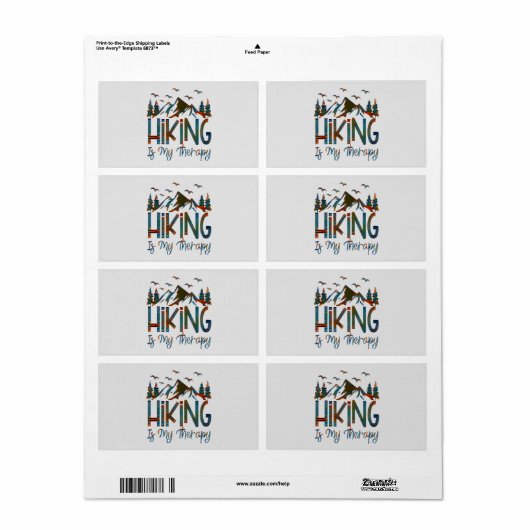 Mijn therapie, grappig fietslabel etiket (Full Sheet)