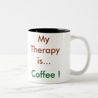 "Mijn Therapie is Koffie" Koffie Mok
