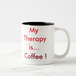 "Mijn Therapie is Koffie" Koffie Mok