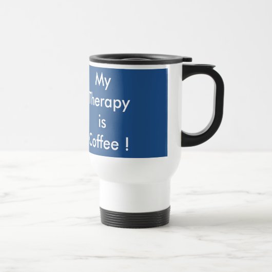 "Mijn Therapie is Koffie" Koffie Mok (Rechts)