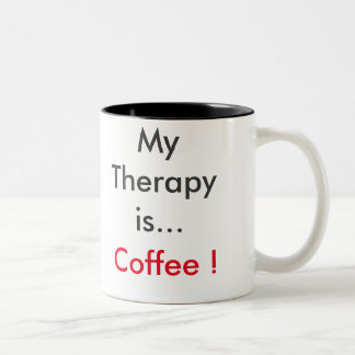 "Mijn Therapie is Koffie" Koffie Mok