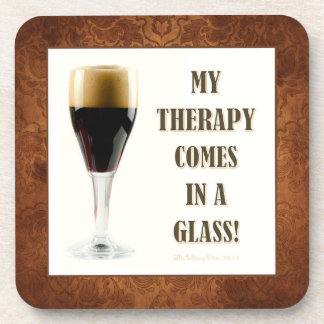 MIJN THERAPIE KOMT IN EEN GLAS! BIER ONDERZETTER