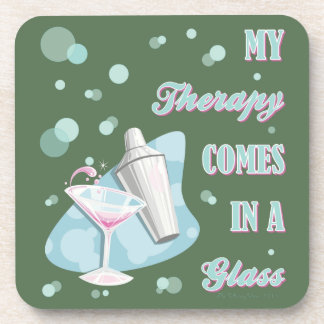 MIJN THERAPIE KOMT IN EEN GLAS! BIER ONDERZETTER