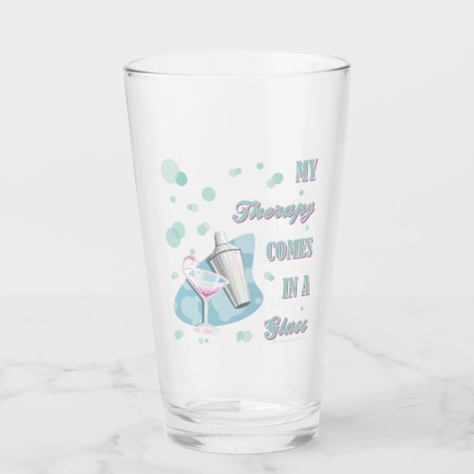 MIJN THERAPIE KOMT IN EEN GLAS! GLAS (Voorkant)