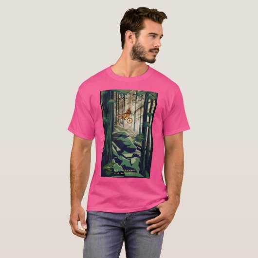 Mijn Therapie Mountainbike T-shirt (Voorkant volledig)