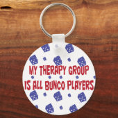 mijn therapiegroep is alle bunco spelers sleutelhanger (Voorkant)