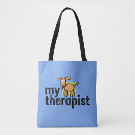 Mijn therapist All-Over-Print Canvas tas