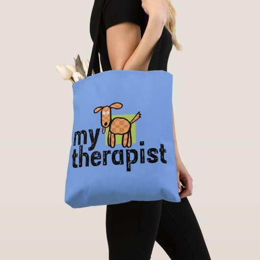 Mijn therapist All-Over-Print Canvas tas (Dichtbij)