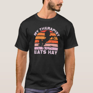 Mijn Therapist eet hay country Horse Women's T-shirt
