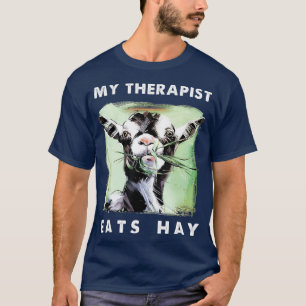 Mijn Therapist eet hay Funny Goat Lover Gift T-shirt