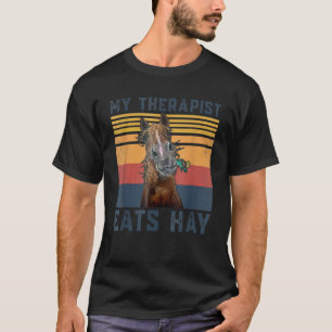 Mijn Therapist eet hay Horse T-shirt