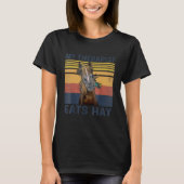 Mijn Therapist eet hay Horse T-shirt (Voorkant)