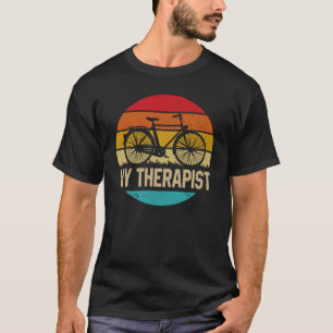 Mijn therapist Funny Bike Rider Cycling Cyclist T-shirt