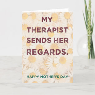 Mijn Therapist - grappige moederdag kaart