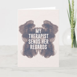 Mijn Therapist - grappige moederdag kaart