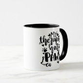 Mijn Therapist heeft pokken Mok (Voorkant rechts)