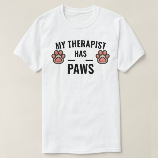 Mijn Therapist heeft pokken T-shirt (Design voorkant)