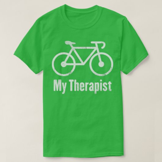 Mijn Therapistische fiets Funny Bike Riding T-shirt (Design voorkant)