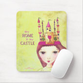 mijn thuis is mijn kasteel muismat (Met muis)