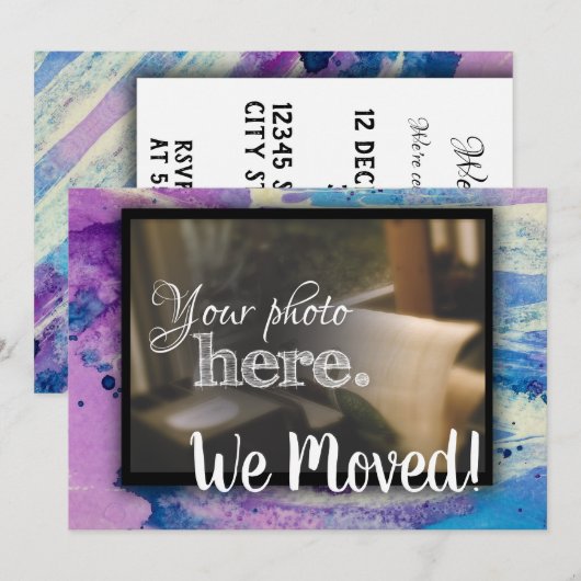 Mijn thuis is mijn noodlottige thuis, bloedige ins kaart (Voorkant / Achterkant)