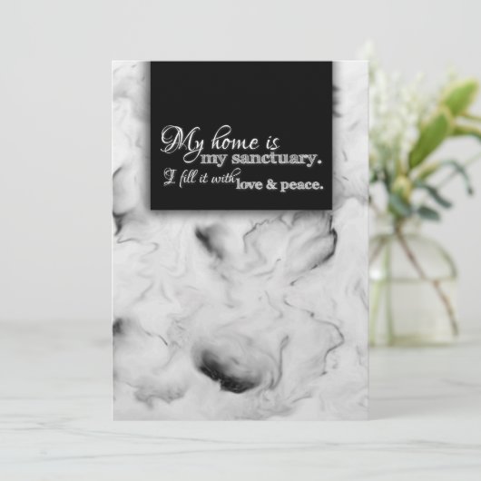 Mijn thuis is mijn noodlottige thuis, bloedige ins kaart (Staand voorkant)