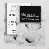 Mijn thuis is mijn noodlottige thuis, bloedige ins kaart (Voorkant / Achterkant)