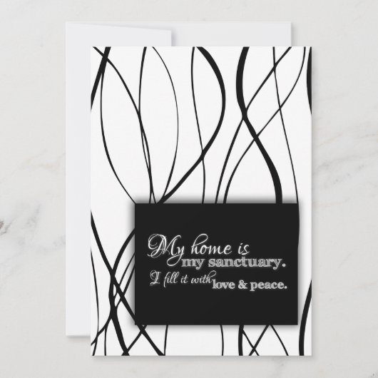 Mijn thuis is mijn noodlottige thuis, bloedige ins kaart (Voorkant)