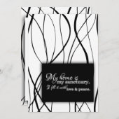 Mijn thuis is mijn noodlottige thuis, bloedige ins kaart (Voorkant / Achterkant)