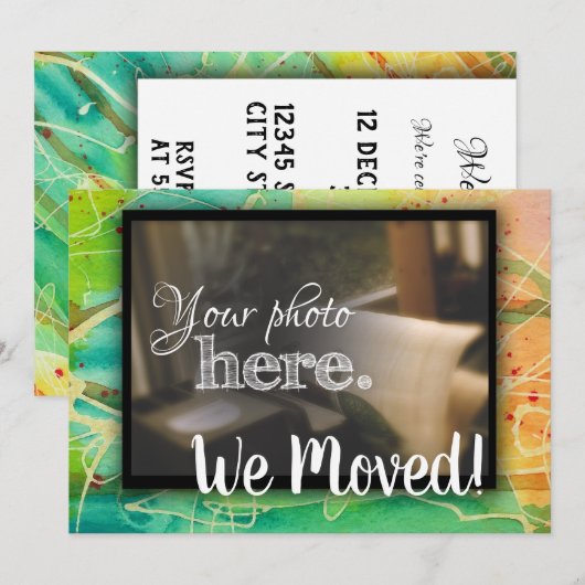 Mijn thuis is mijn noodlottige thuis, bloedige ins kaart (Voorkant / Achterkant)