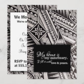 Mijn thuis is mijn noodlottige thuis, bloedige ins kaart (Voorkant / Achterkant)