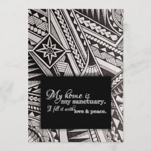 Mijn thuis is mijn noodlottige thuis, bloedige ins kaart