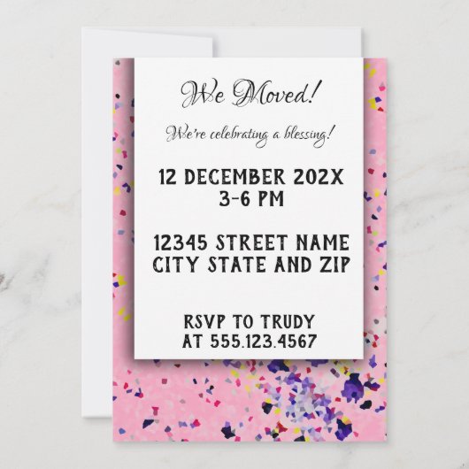 Mijn thuis is mijn noodlottige thuis, bloedige ins kaart (Achterkant)