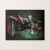 Mijn thuis, je leven: Doberman Dog w. Bone - Funny Legpuzzel (Horizontaal)
