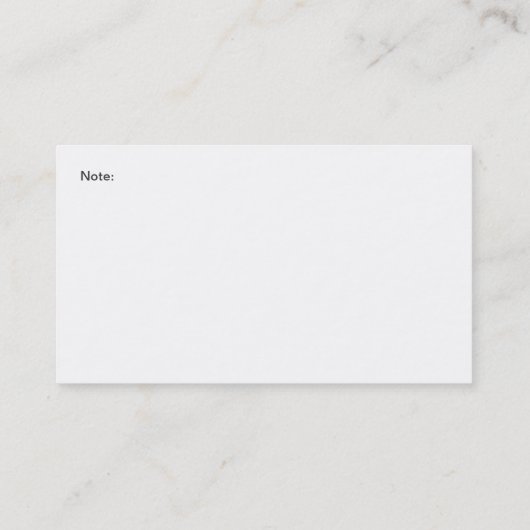 Mijn thuis visitekaartje (Achterkant)