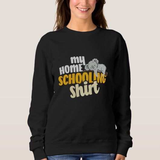 Mijn thuiskeuze is grappig, lui Koala homeschool Trui (Voorkant)