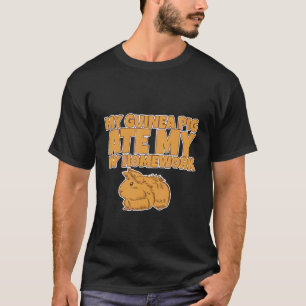 Mijn thuiswerk in het cavia t-shirt