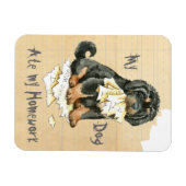 Mijn Tibetaanse Mastiff Ate Mijn thuiswerk Magneet (Horizontaal)