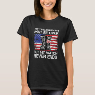 Mijn tijd in uniform is misschien voorbij, maar mi t-shirt
