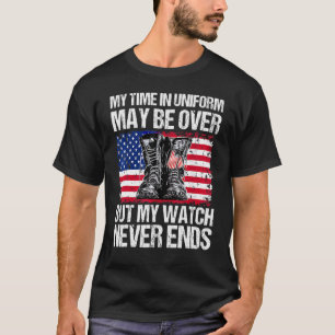 Mijn tijd in uniform is misschien voorbij, maar mi t-shirt