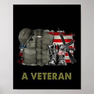 Mijn tijd in uniform is voorbij, maar het is een v poster